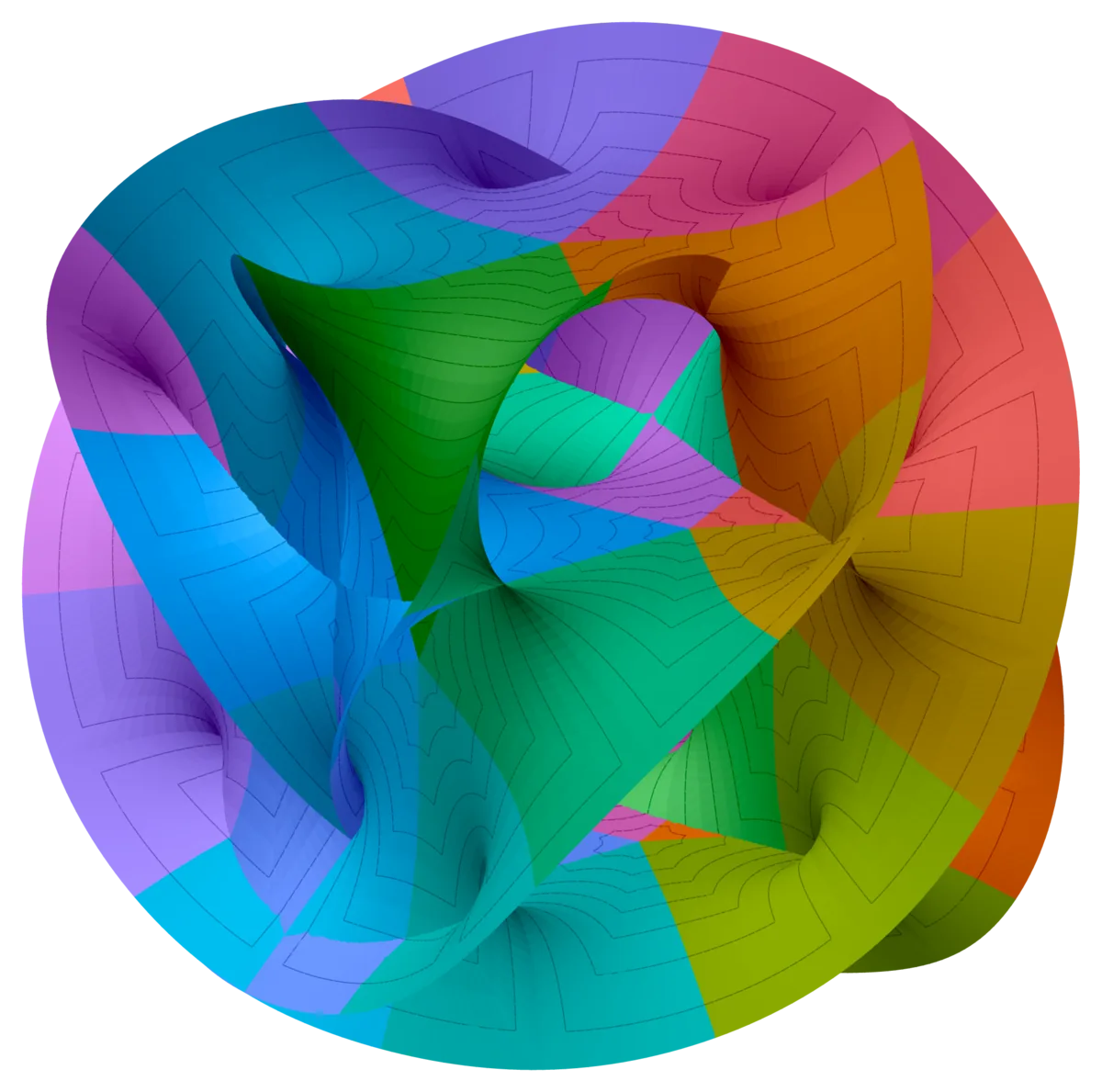 Hanson's cross-section of the quintic Calabi–Yau manifold