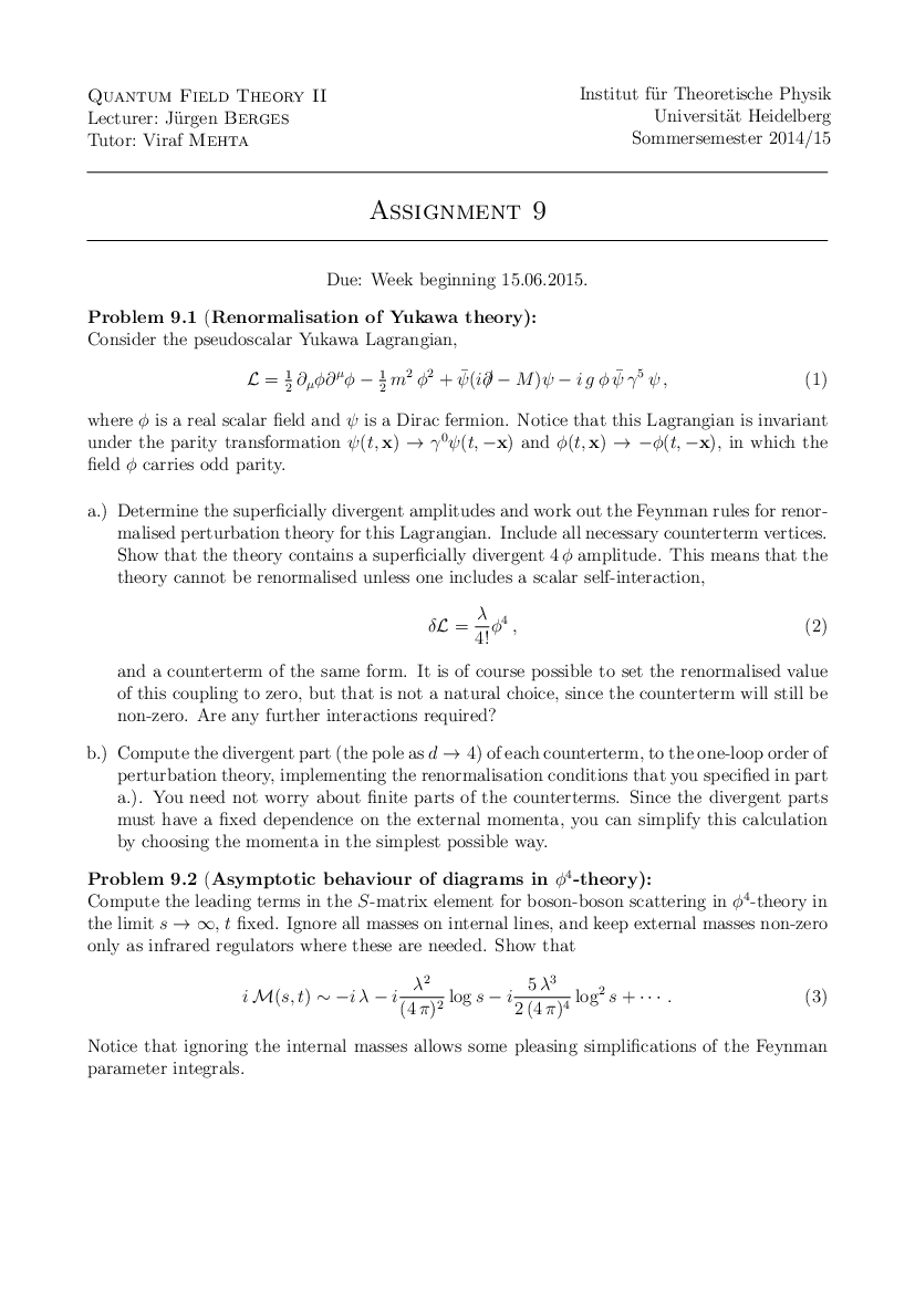 Exercise 9