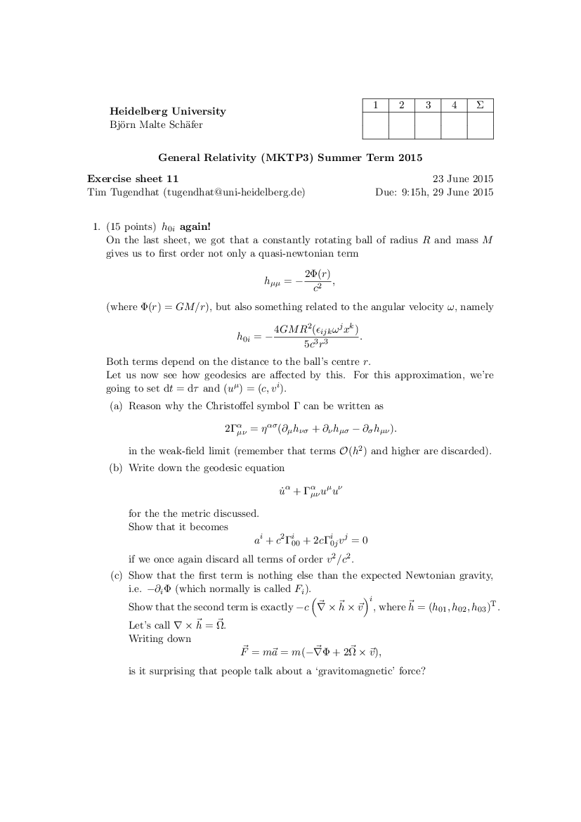 Exercise 11