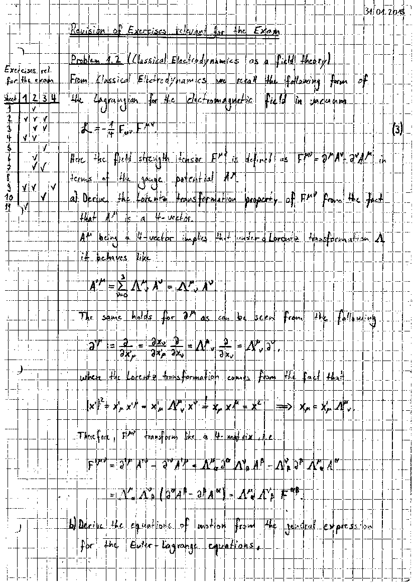 Exercise revision 1