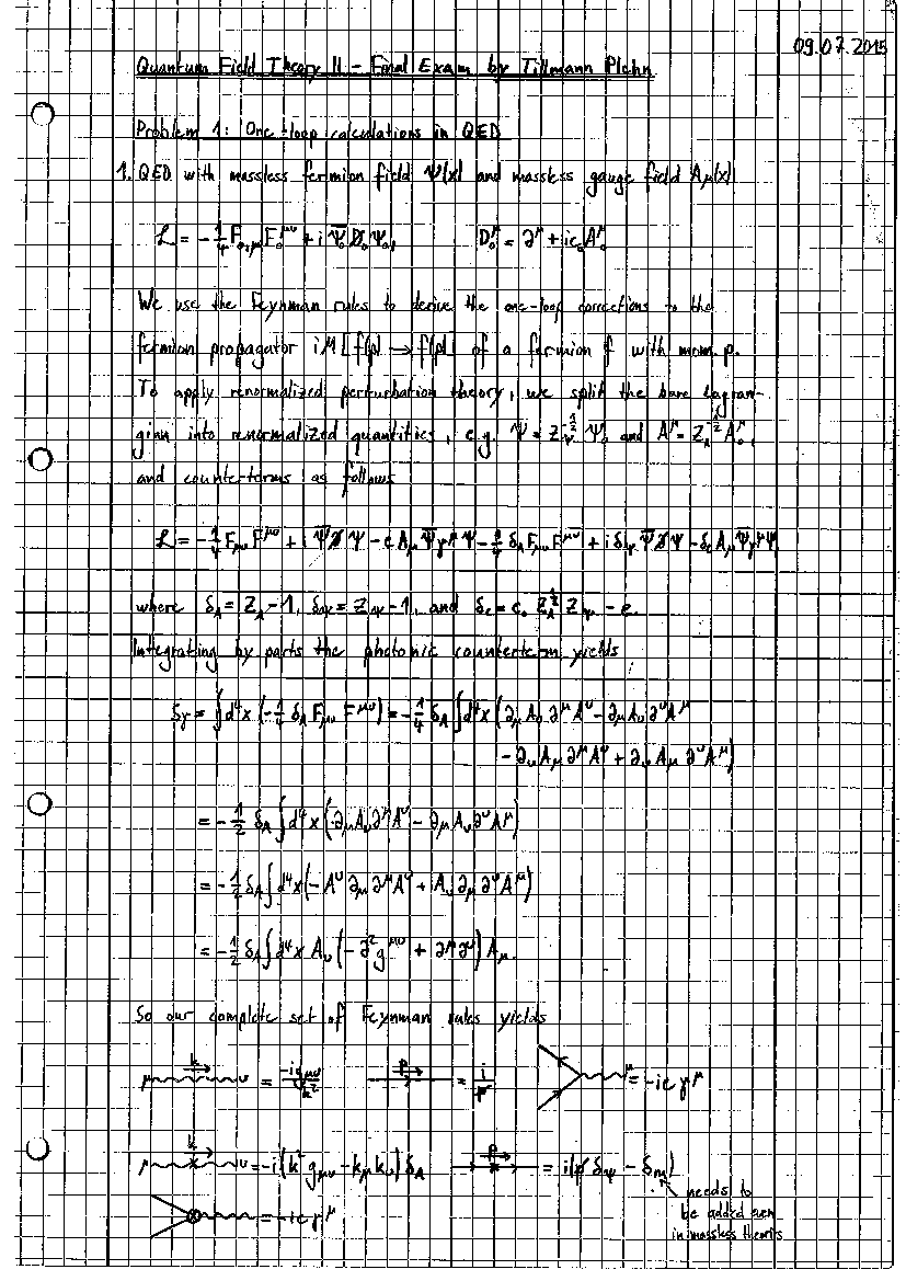 Plehn exam solution