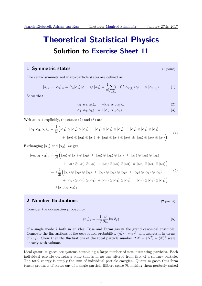 Exercise 11