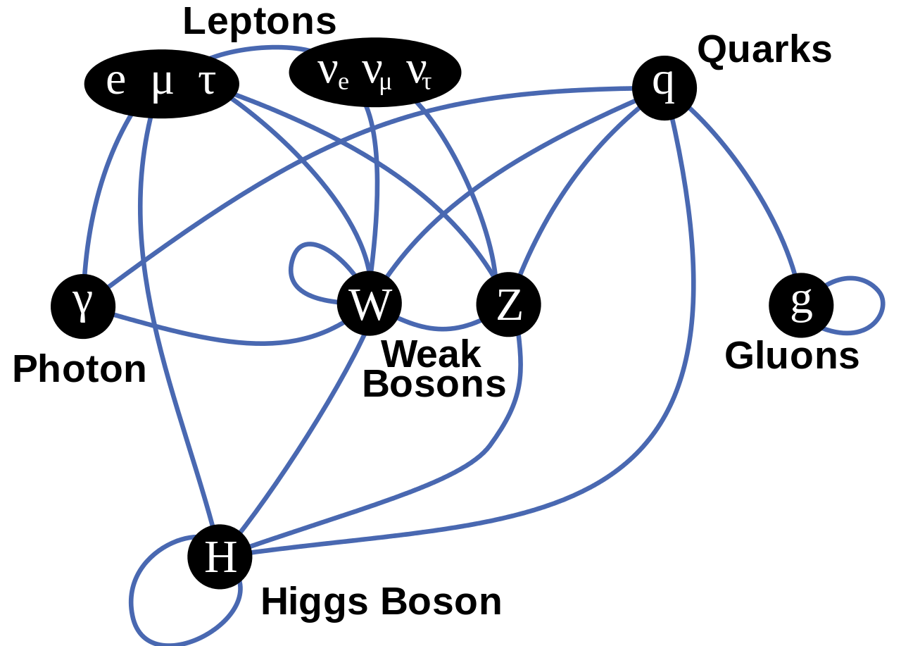 Standard model interactions